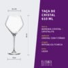 Taça de Cristal Loxia Bohemia 610ml - Image 2