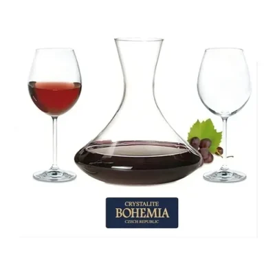 Jogo em Decanter Cristal 1500 ml com 2 taças 450ml | Bohemia